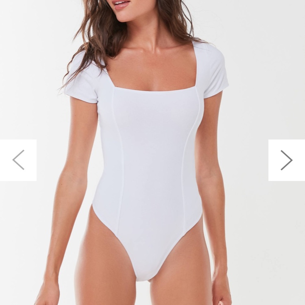 Out from Under Susan Square Neck Bodysuit NWT